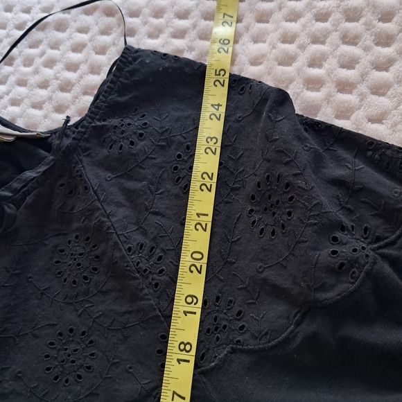 STYLE  Y COM Embroidered  BlackBlause Women Size XL - Picture 8 of 11